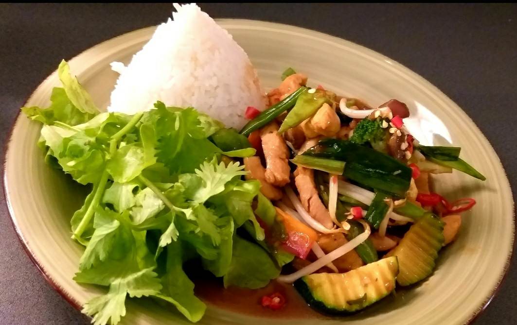 Rau cà ri (scharf-vegan)