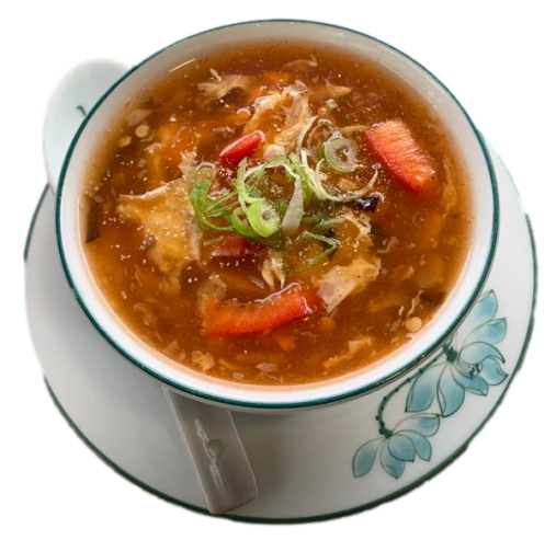 süßsauer-scharfe Suppe