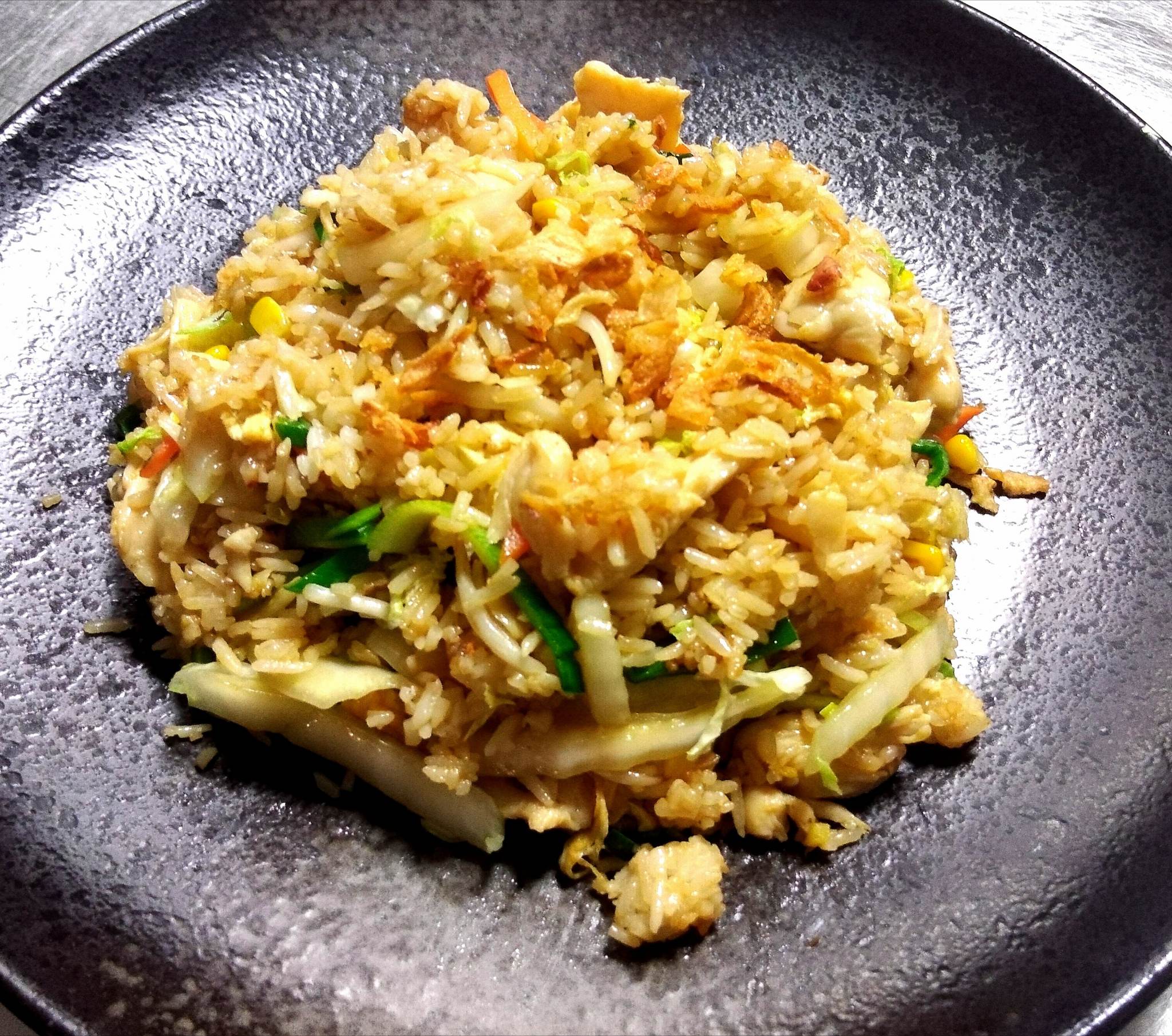 Vegetarischer gebratener Reis