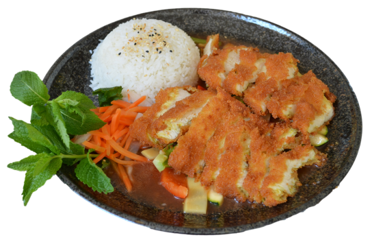 Knuspriges Hähnchen mit Erdnusssauce (scharf)