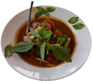 Knusprige Ente mit Thai-Basilikum (scharf)