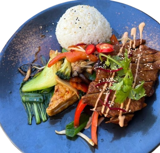 Gemüse mit Zitronengras und Chilischoten (vegetarisch-scharf)